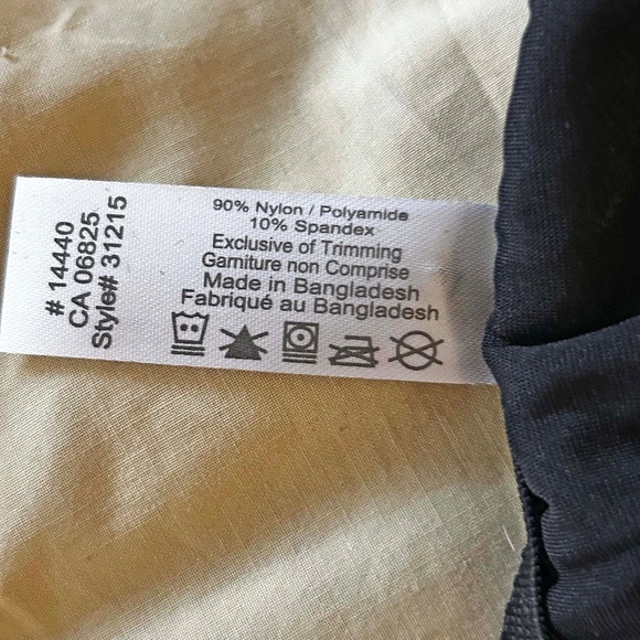 5 BRIEFS, NYLON SPANDEX, BLACK, SIZE 4X, VANITY FAIR, IN ORIGINAL BAG, TAGS ON, - Picture 4 of 7